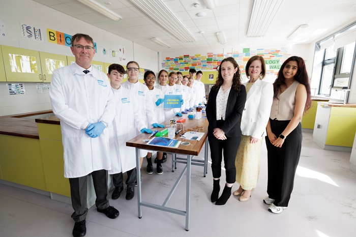 Group of people in while laboratory coats